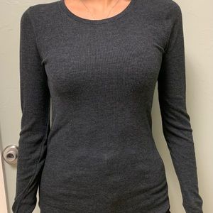 Grey long sleeve top